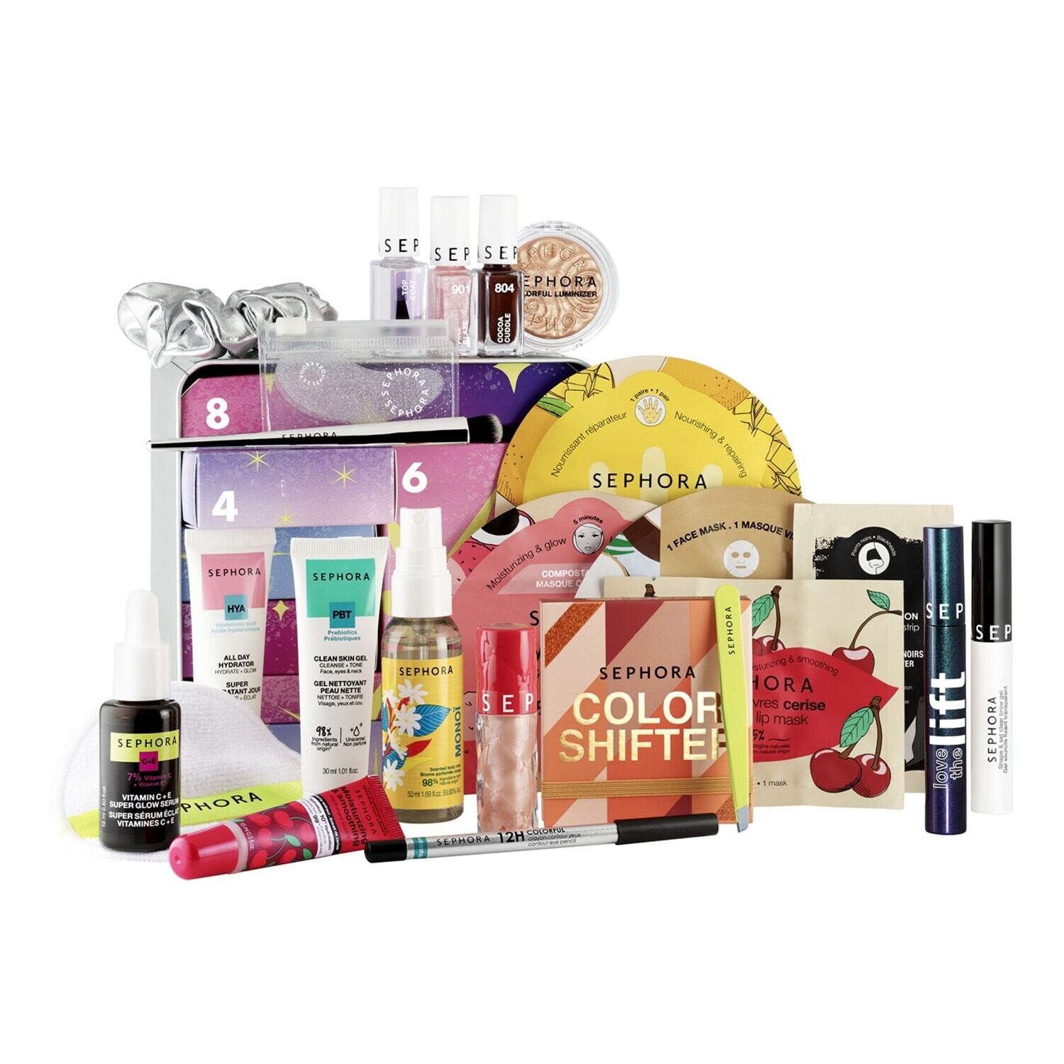 

Адвент-календарь премиальный Sephora Moving Lights, 24 предмета