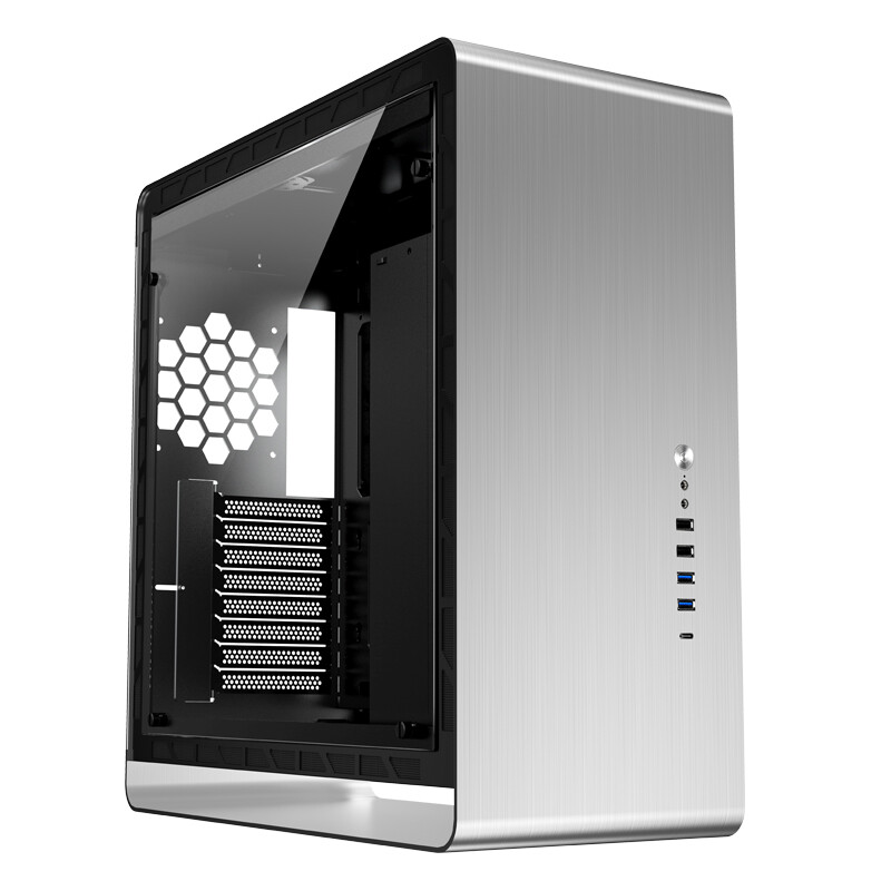 

Корпус JONSBO UMX6S, Mid Tower, серебристый/черный