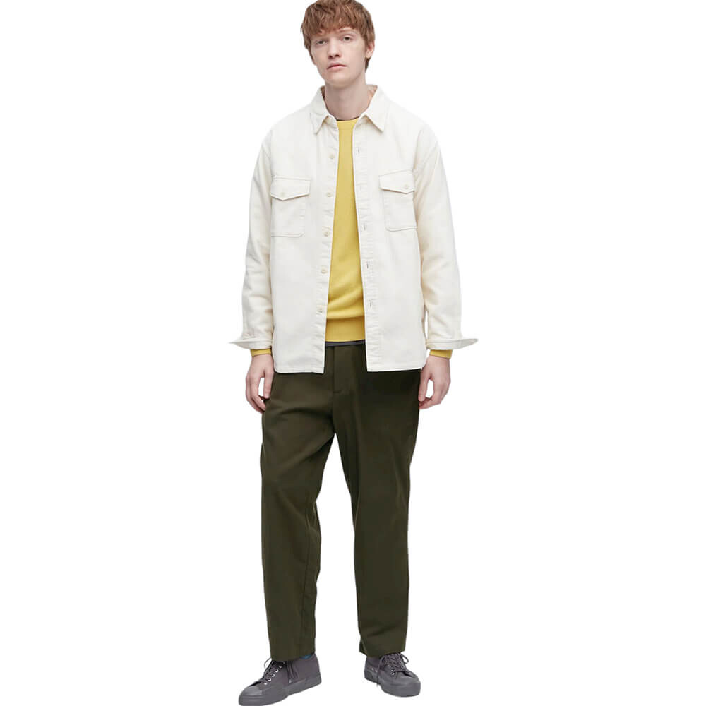 

Брюки Uniqlo Flannel Ankle Length, зеленый