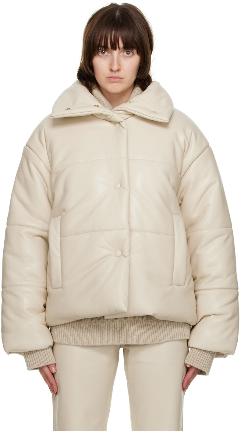

Куртка из веганской кожи Off-White Nanushka, Серый