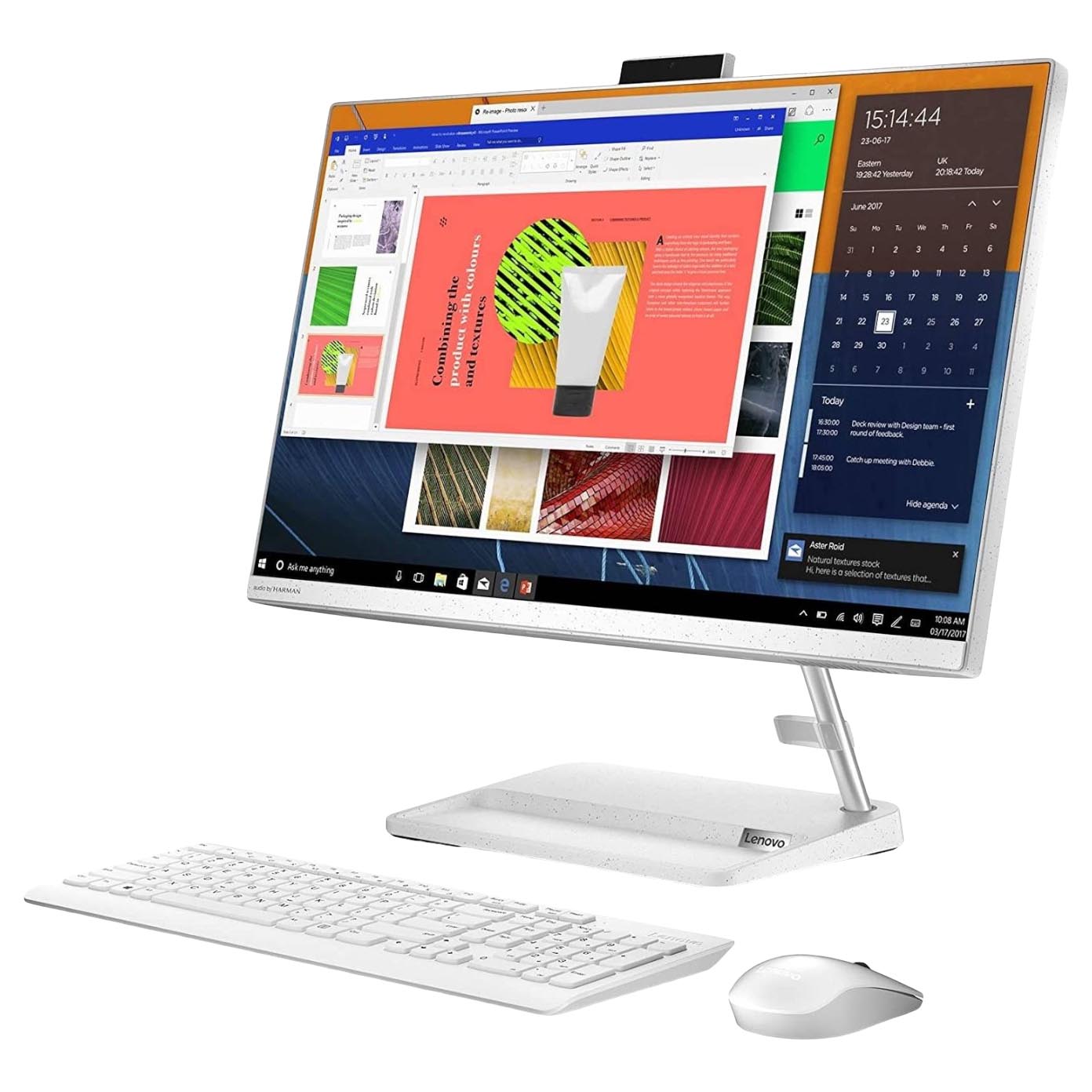 Моноблок Lenovo IdeaCentre AIO 3 24ITL6, 23.8″, 8Гб/1Тб, i5-1135G7, Geforce MX450, белый, английская/арабская клавиатура - фото