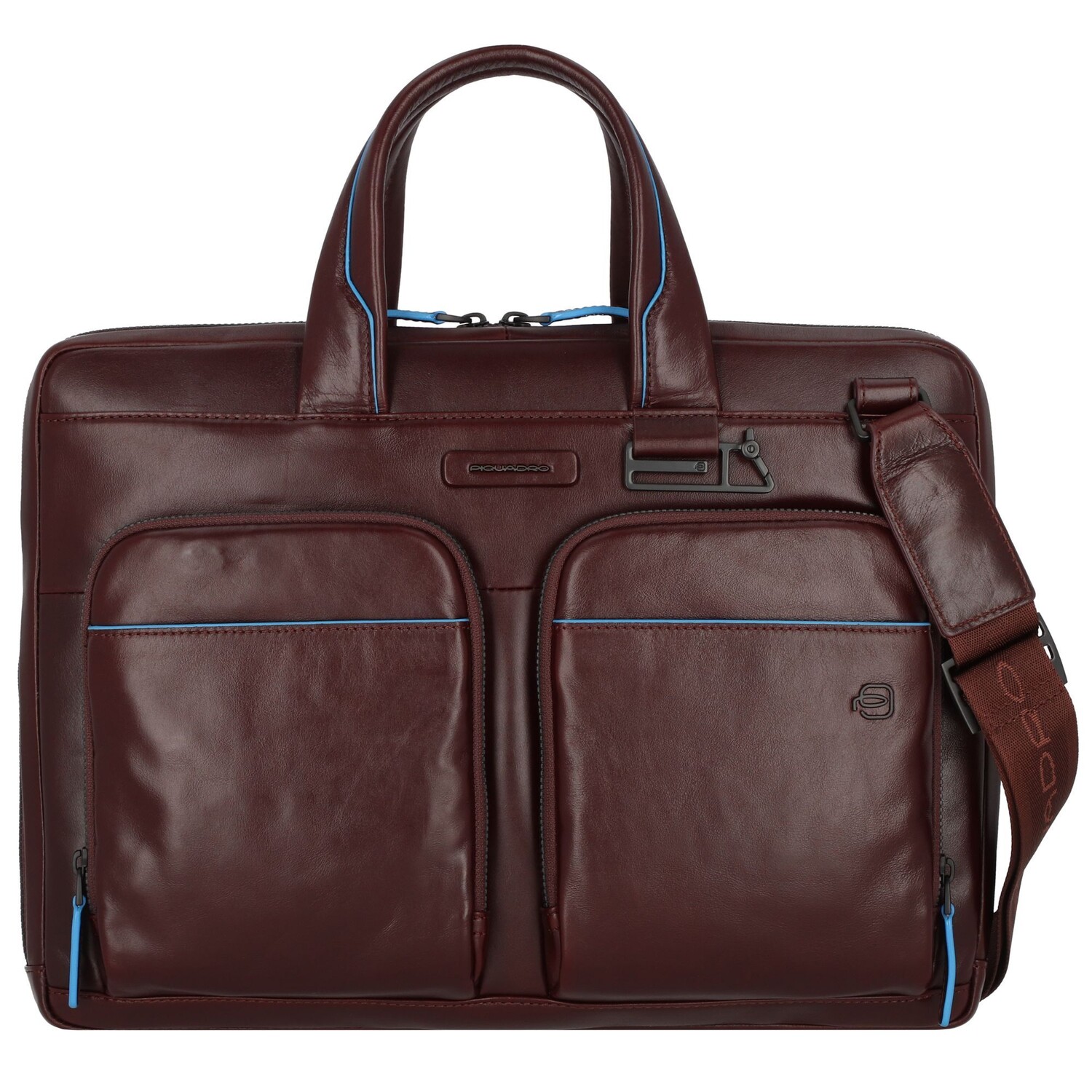 

Сумка для ноутбука Piquadro Blue Square RFID Schutz Leder 37 cm Laptopfach, цвет mahogany