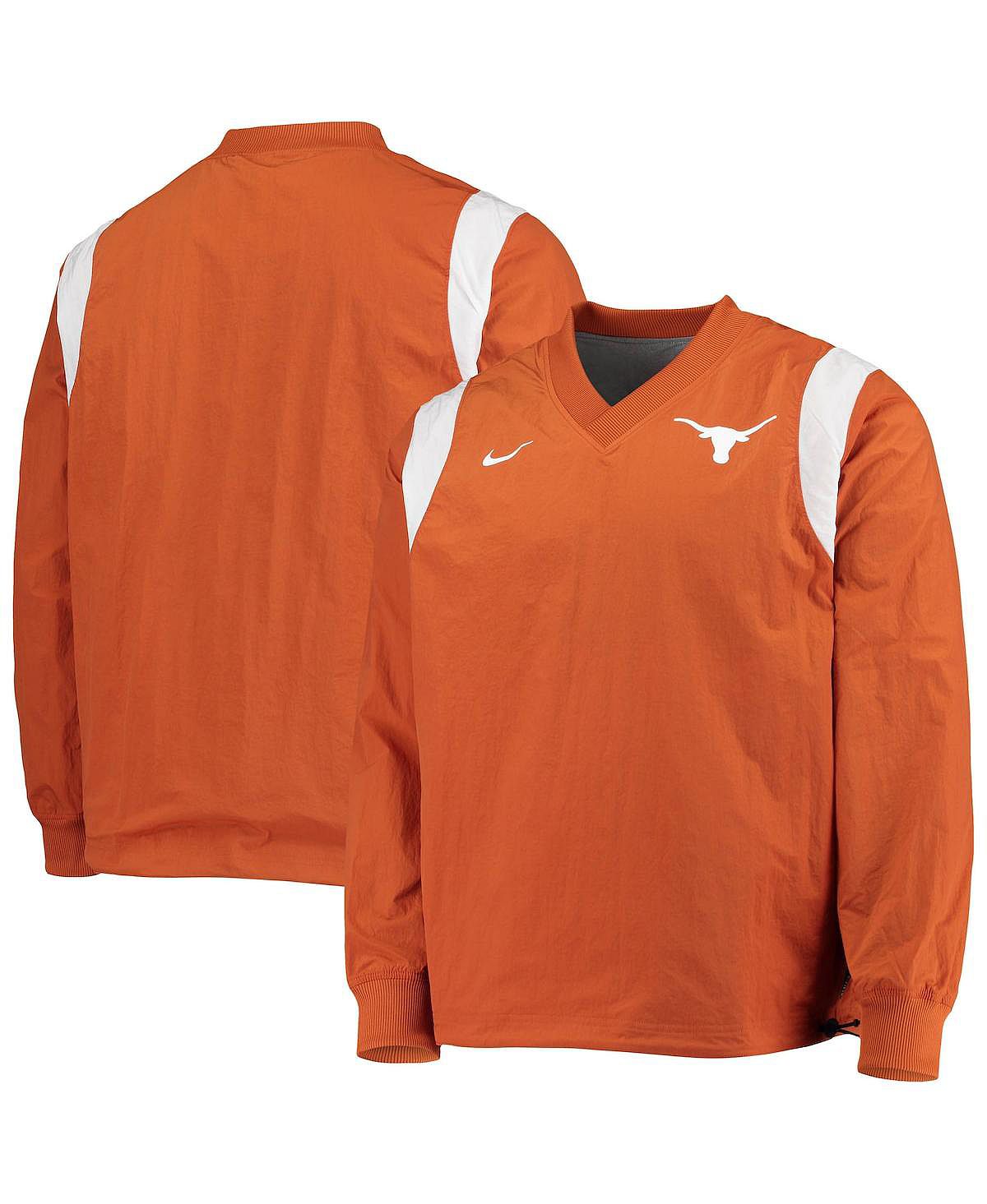 Мужская куртка-ветровка texas orange texas longhorns rev pullover Nike, мульти - фото