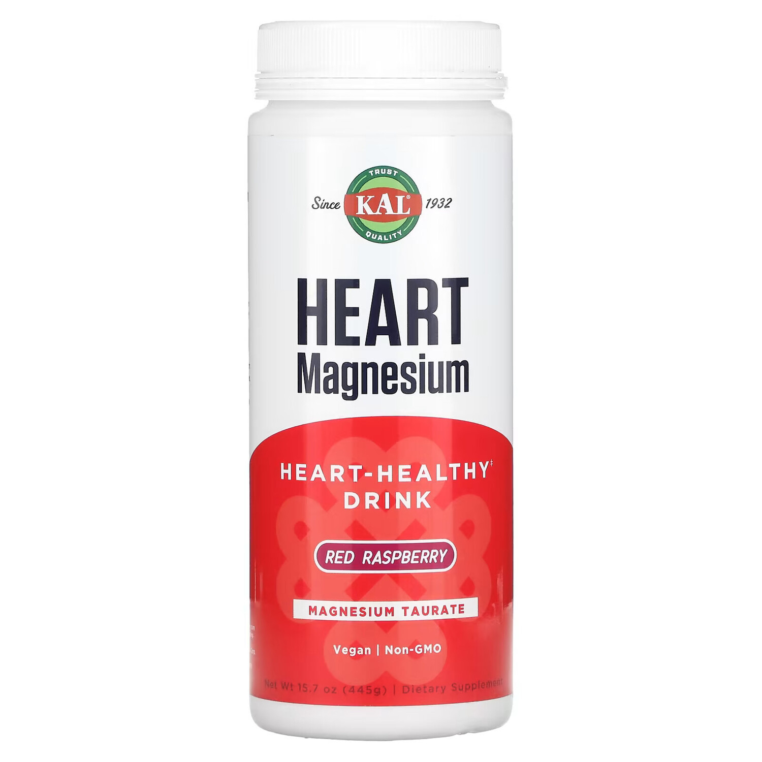 

KAL, Heart Magnesium, напиток для здоровья сердца, красная малина, 445 г (15,7 унции)