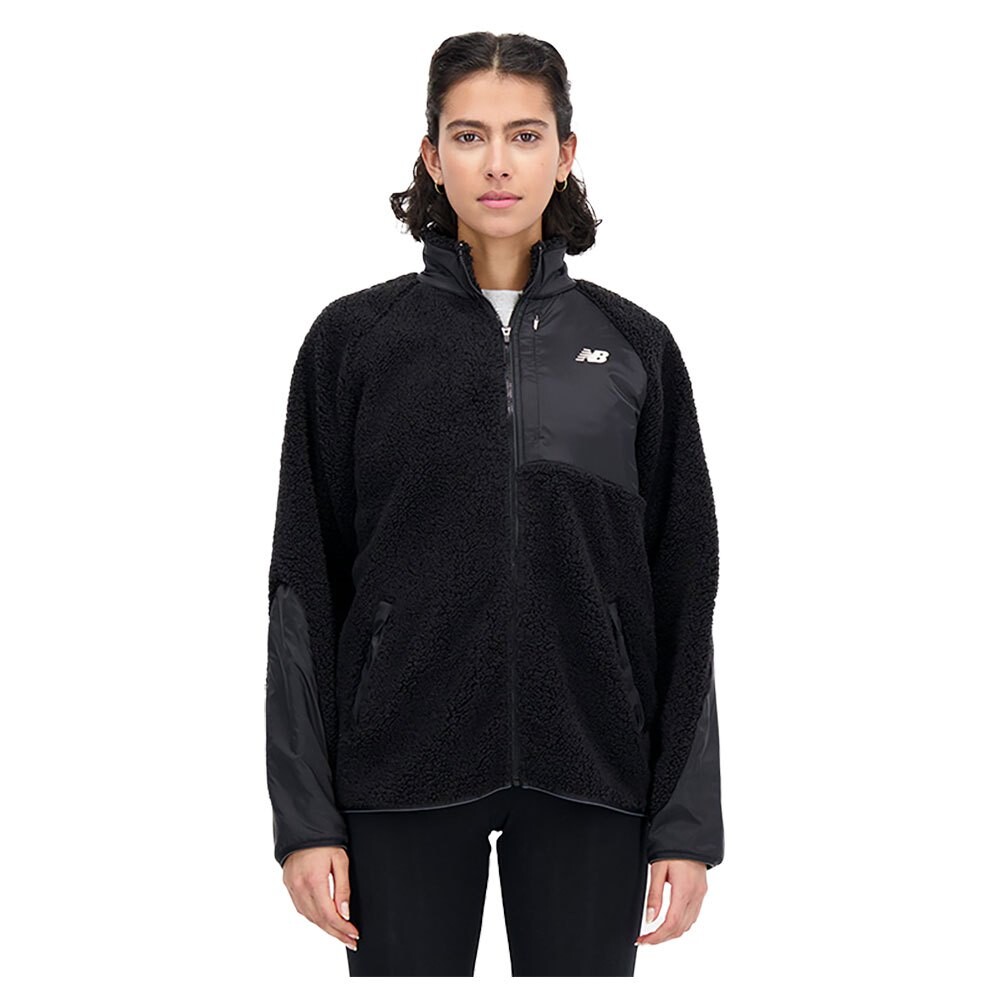 

Толстовка New Balance Q Speed Sherpa Half Zip, черный