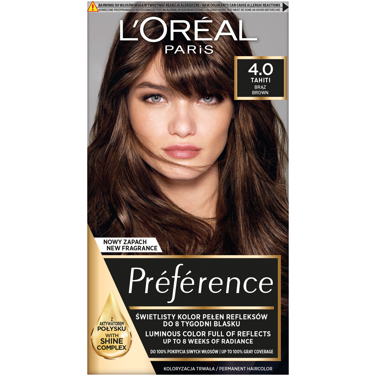 L'Oréal Paris Preference краска для волос 4.0 таити, 1 упаковка