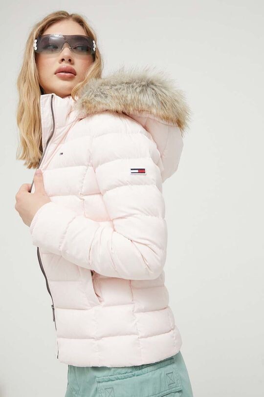 

Пуховик Tommy Jeans, розовый