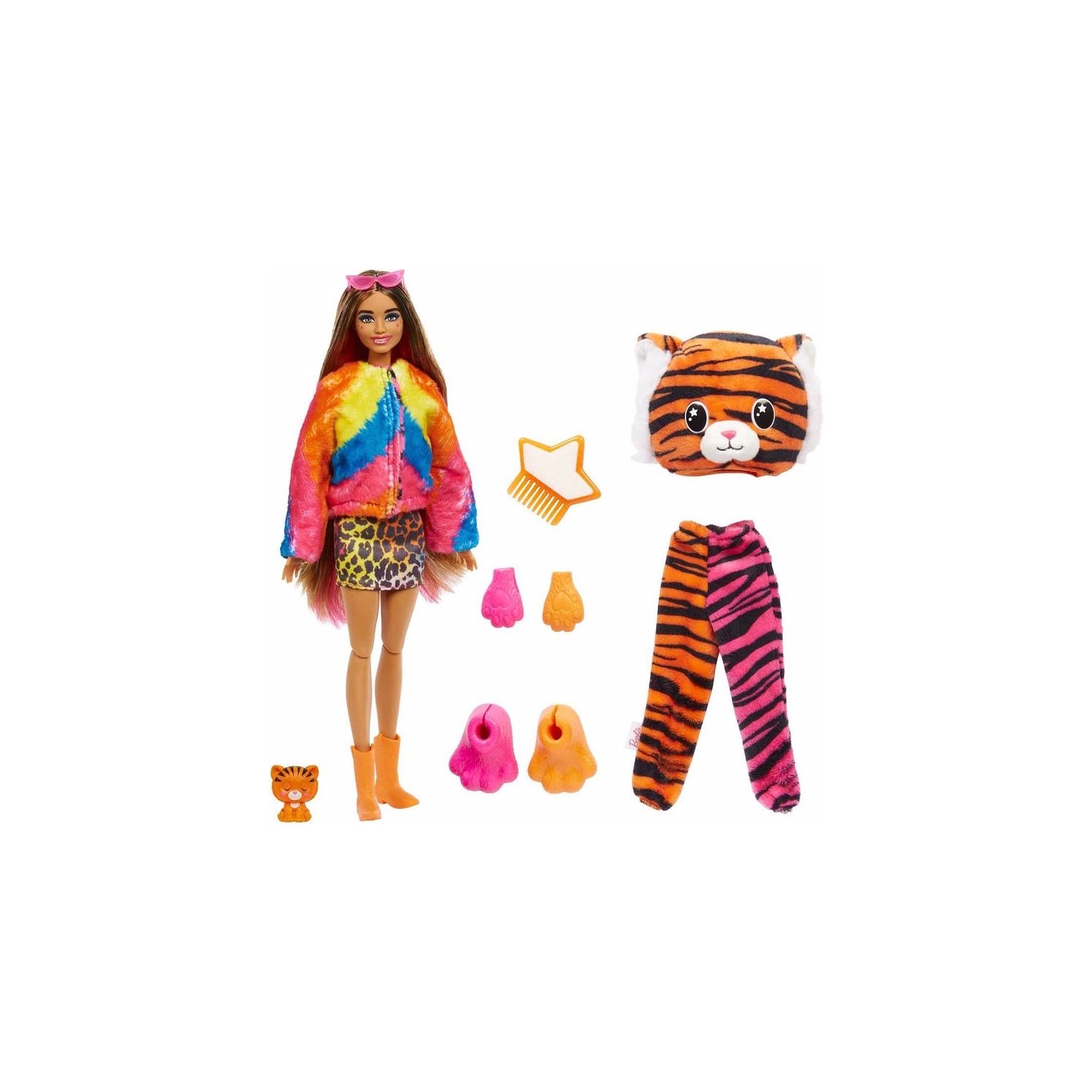 Кукла Barbie Cutie Reveal Dolls Кукла Barbie Tropical Jungle Series Tiger  HKP99 – заказать с доставкой из-за рубежа через онлайн-сервис  «CDEK.Shopping»