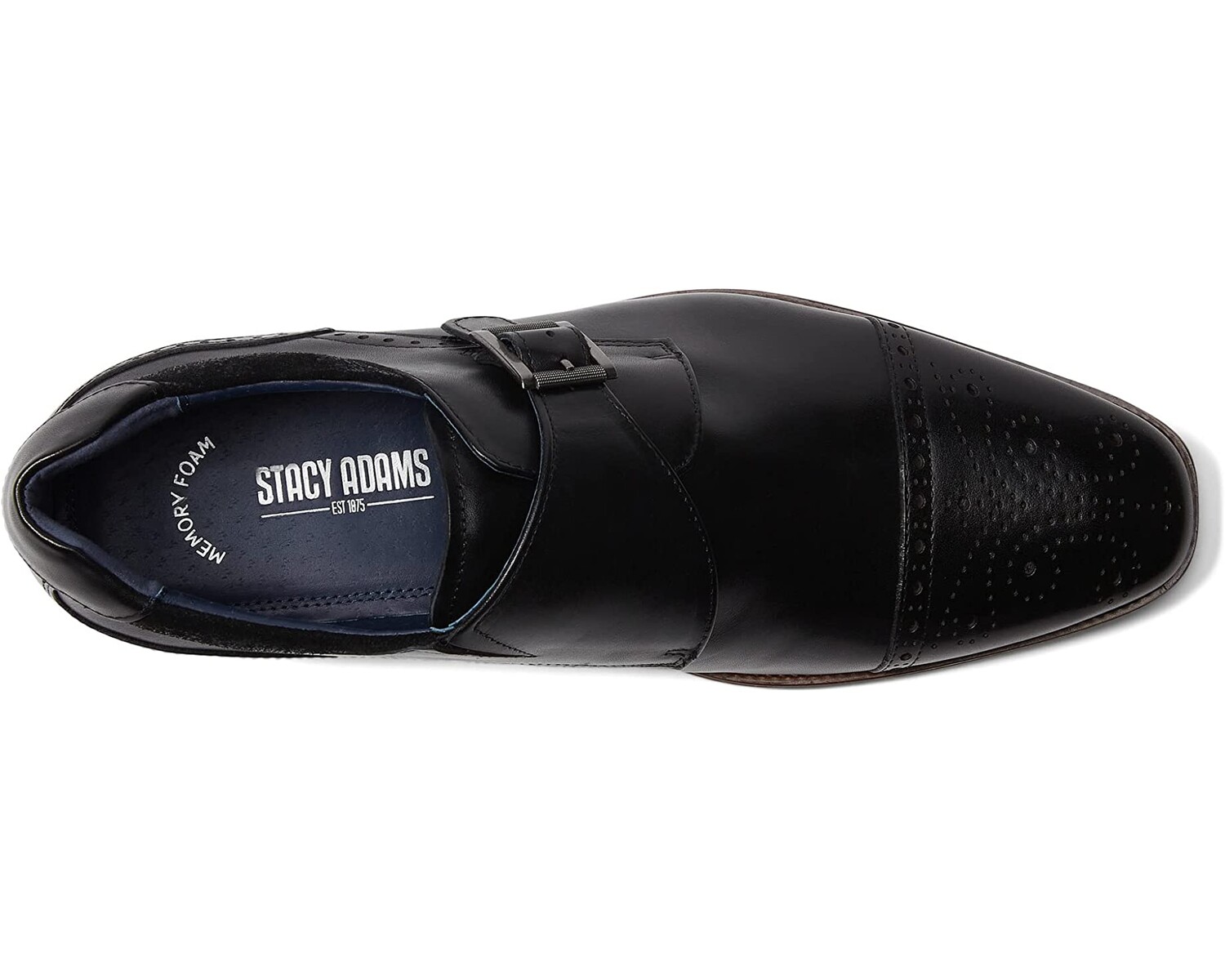 

Оксфорды Mathis Cap Toe Monk Strap Stacy Adams, черный