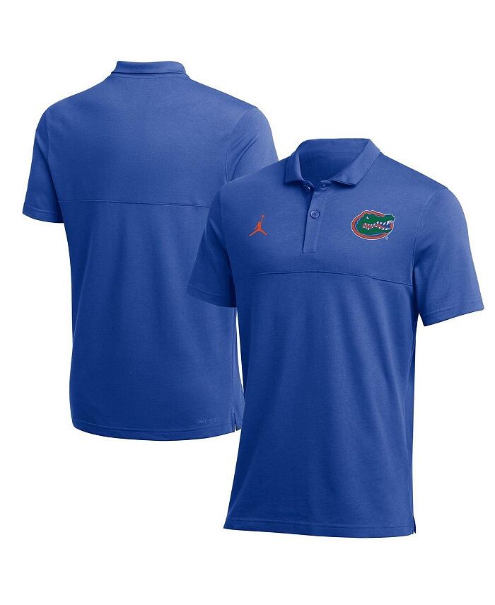 

Мужская брендовая рубашка-поло Royal Florida Gators 2022 Coaches Performance Jordan, синий