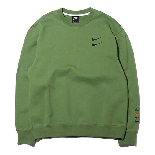 Толстовка Nike Sportswear AS Men's Nike Sportswear Swoosh Crew Green, зеленый