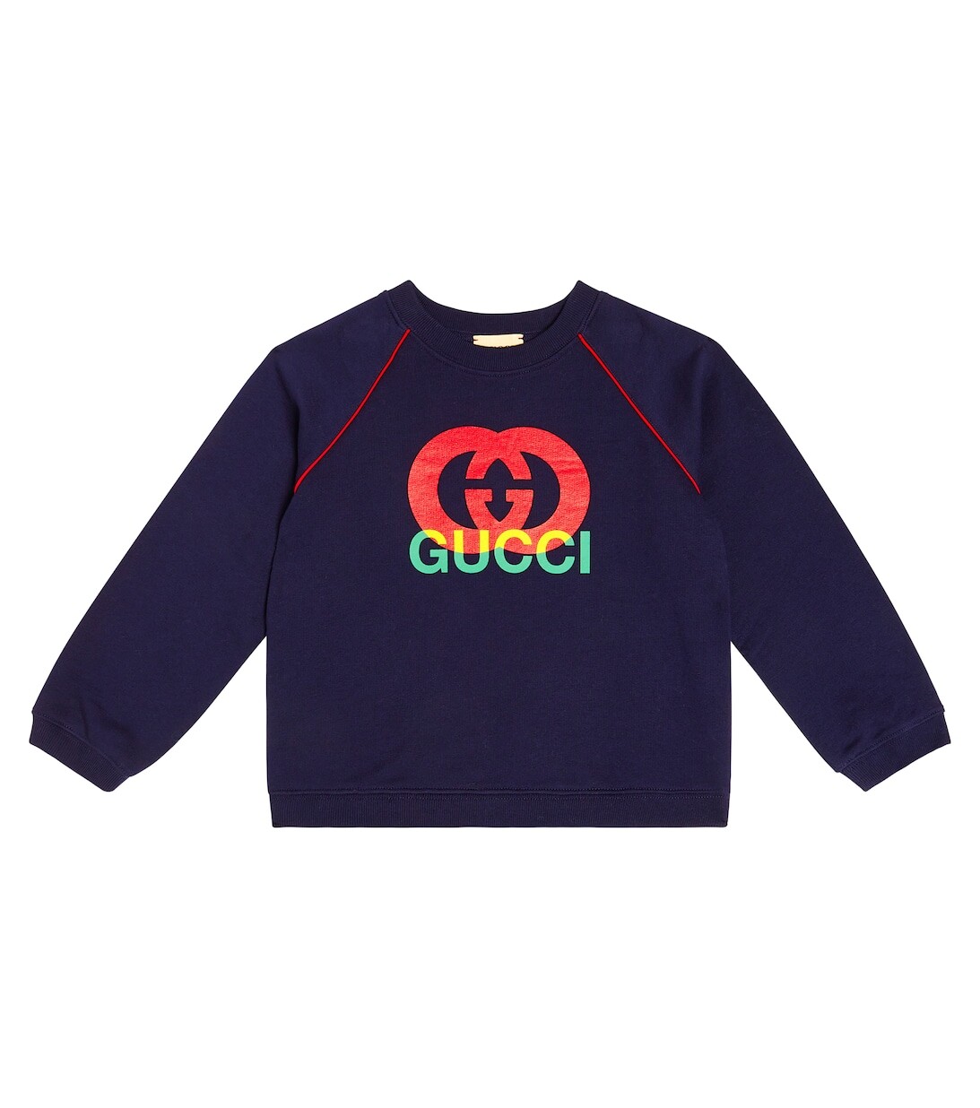 

Толстовка из хлопкового джерси с логотипом Interlocking G Gucci, синий