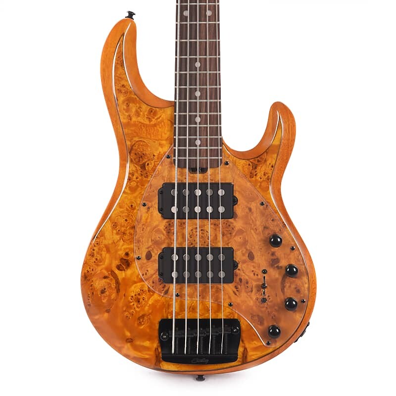 

Басс гитара Sterling by Music Man StingRay RAY35 HH Poplar Burl Amber
