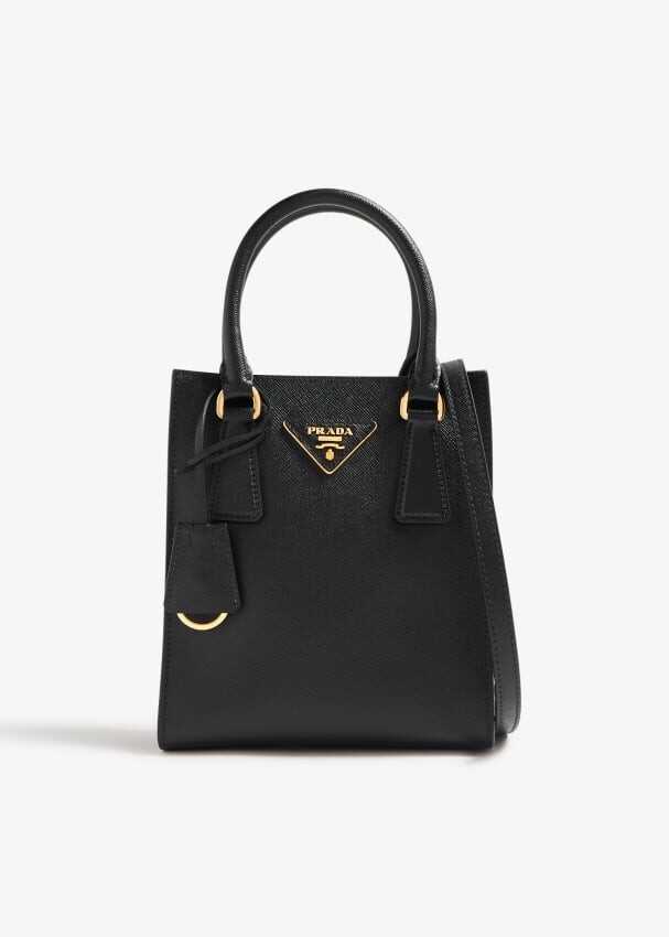 

Сумка Prada Saffiano Leather Handbag, черный
