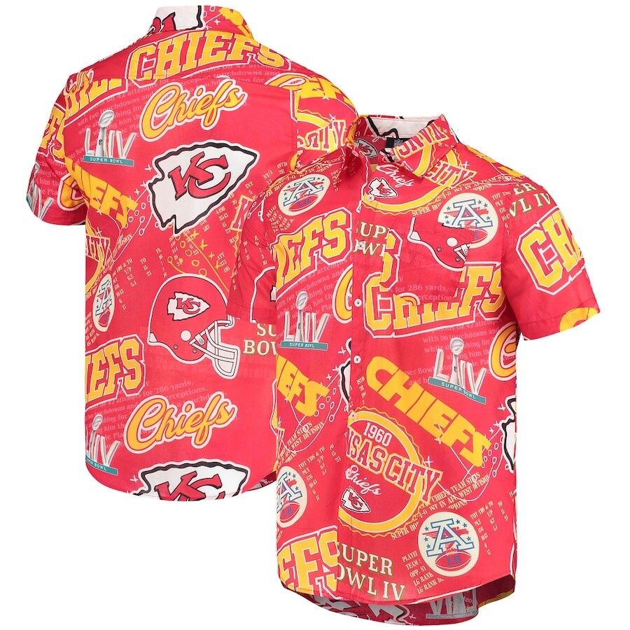 

Рубашка FOCO Kansas City Chiefs, красный