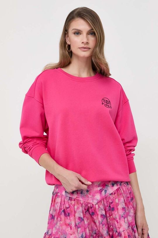 

Хлопковая толстовка Pinko, розовый