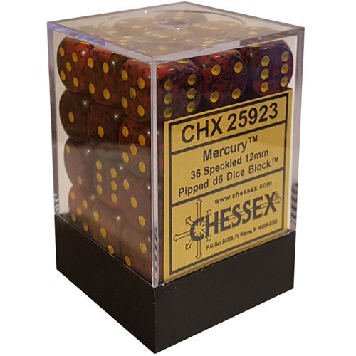 

Игровые кубики Speckled D6 Set Of 36 : Mercury Chessex