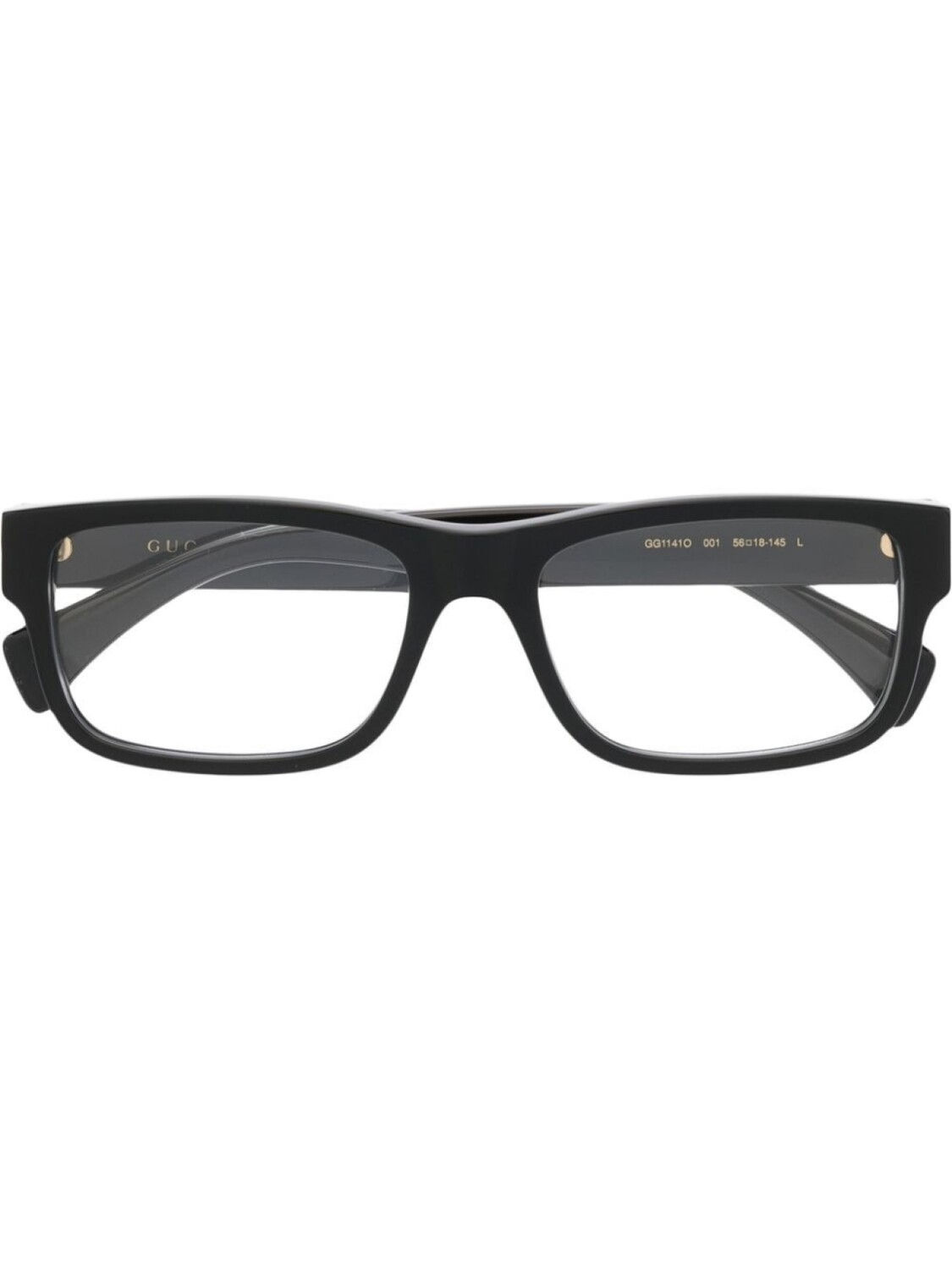 

Очки в прямоугольной оправе с логотипом Gucci Eyewear, черный