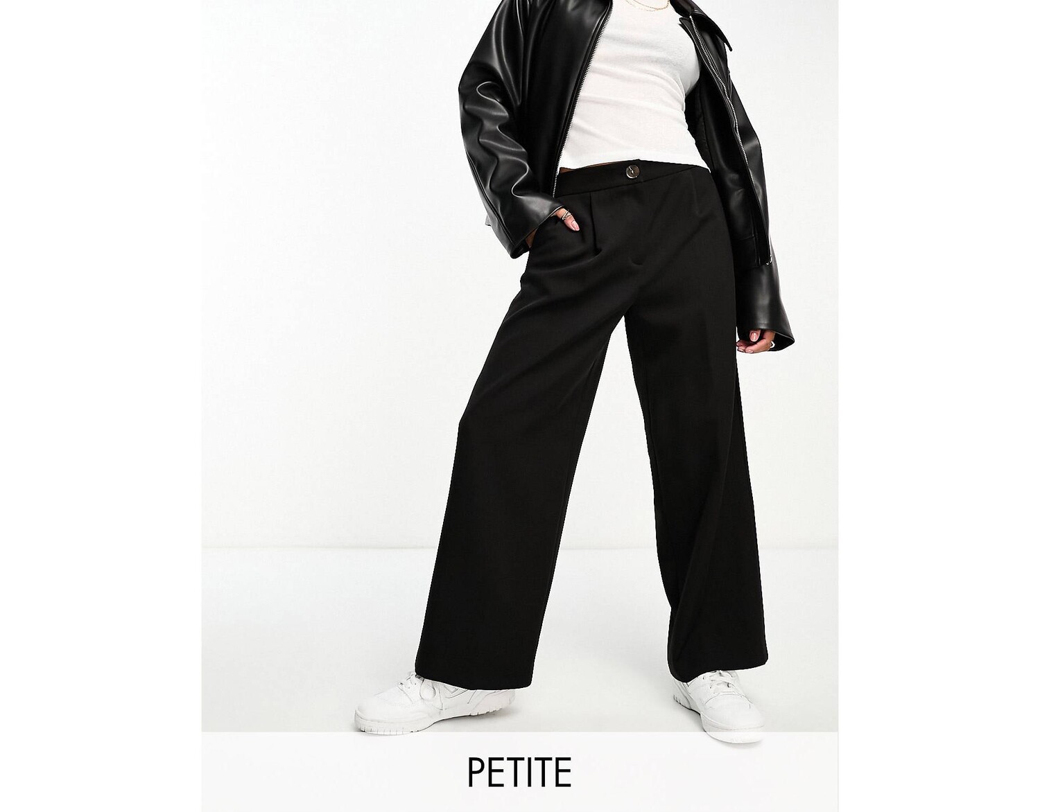 Брюки Miss Selfridge Petite Slouchy Dad, черный