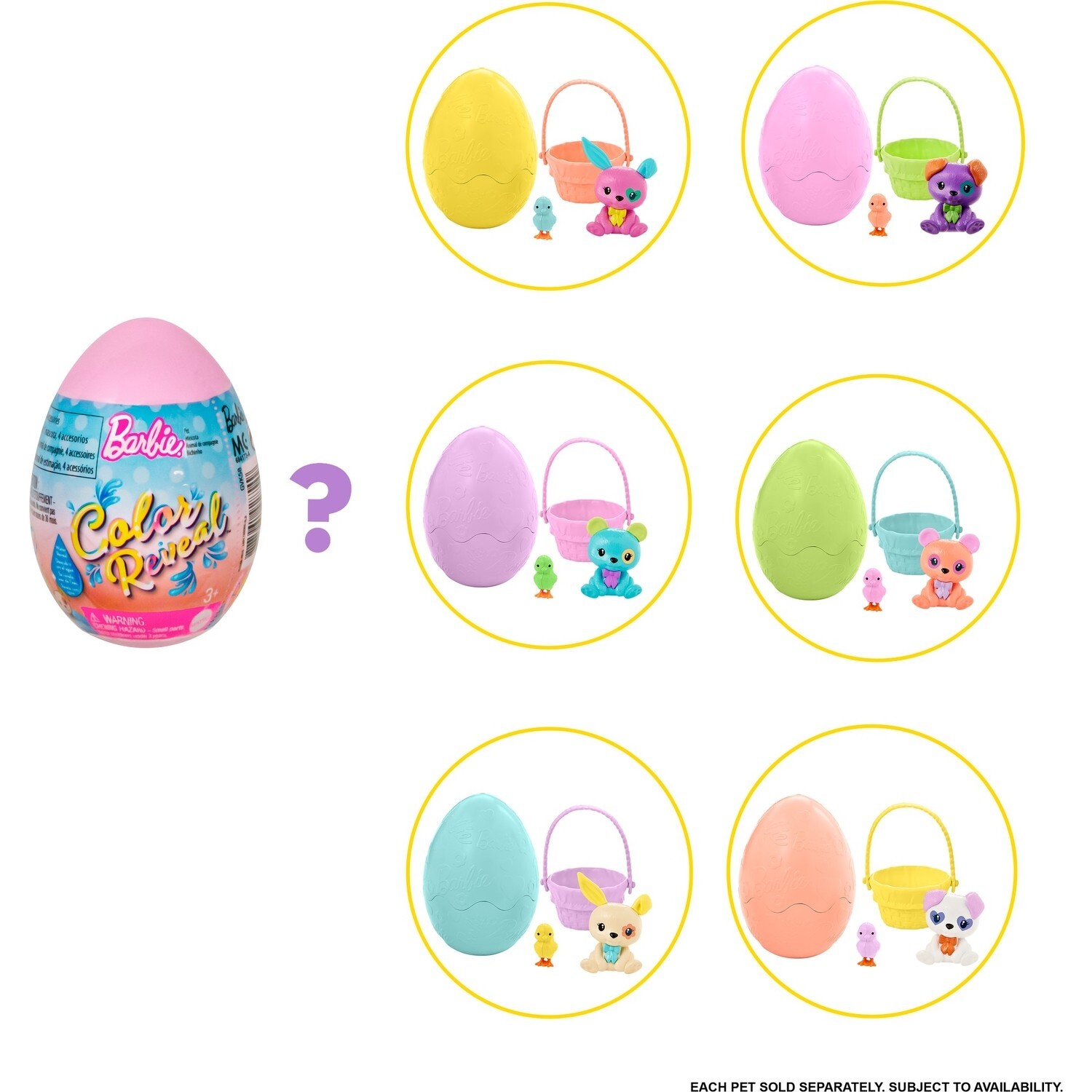 

Набор Barbie фигурки животных изменяющих цвет Gvk58