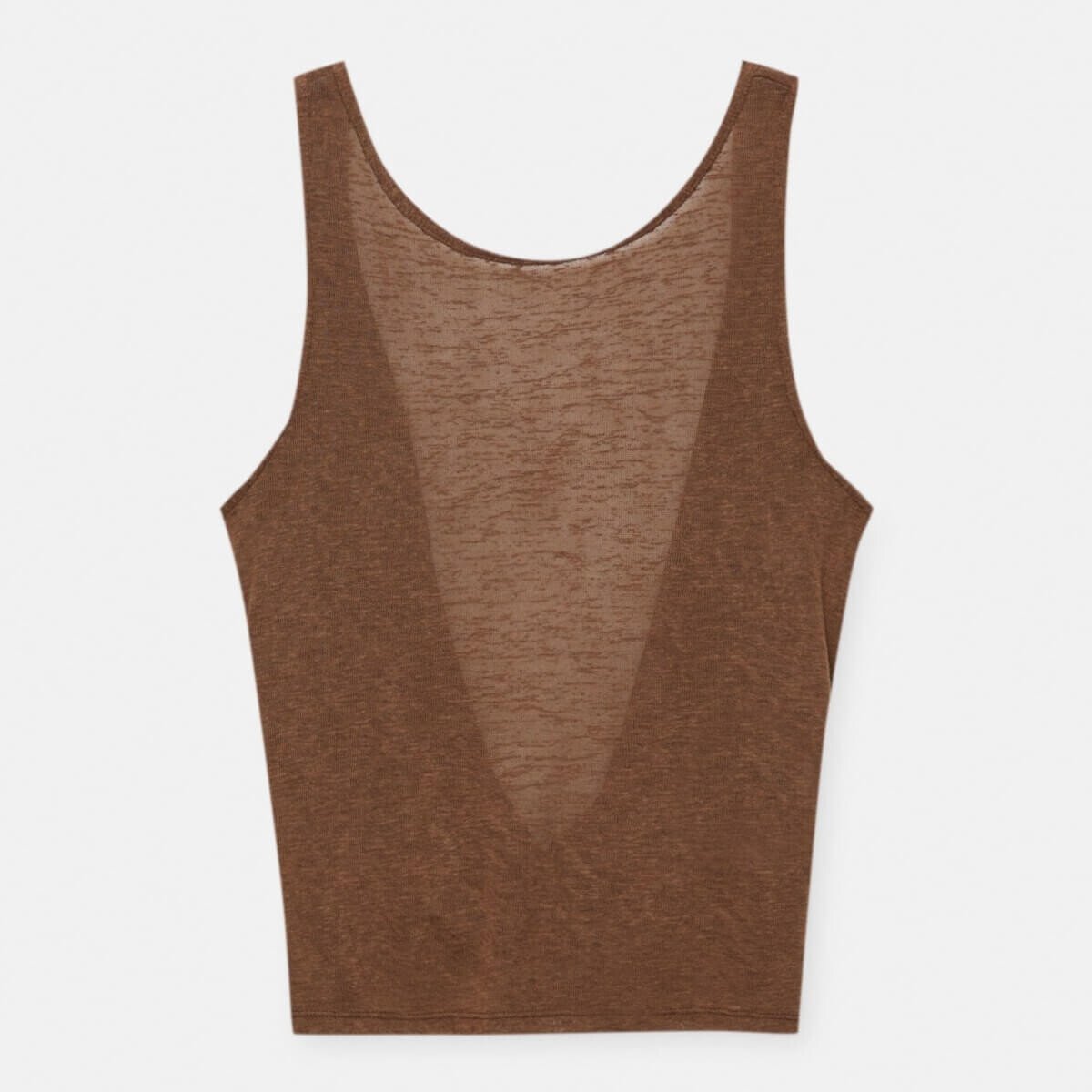 

Топ Pull&Bear Fine Knit With Knot At The Back, коричневый