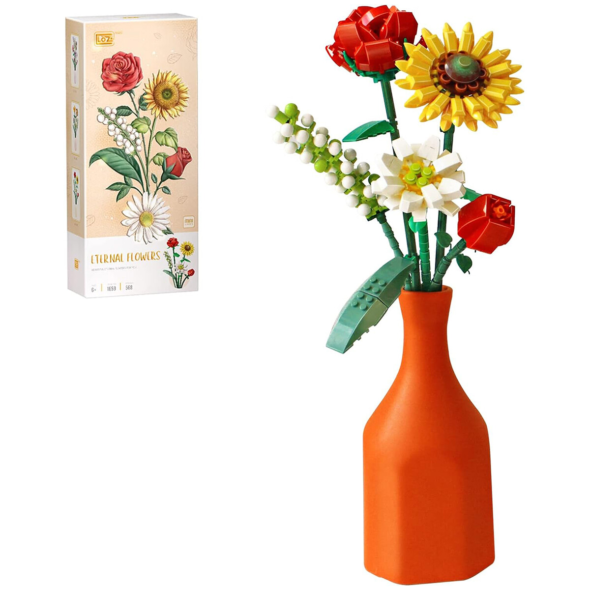 

Конструктор LOZ Eternal Flowers, Sunshine, 568 деталей