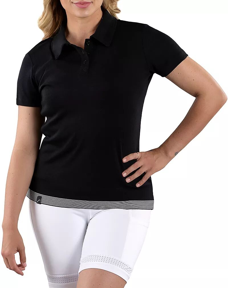 

Женская осенняя футболка для гольфа SwingDish с короткими рукавами, черный