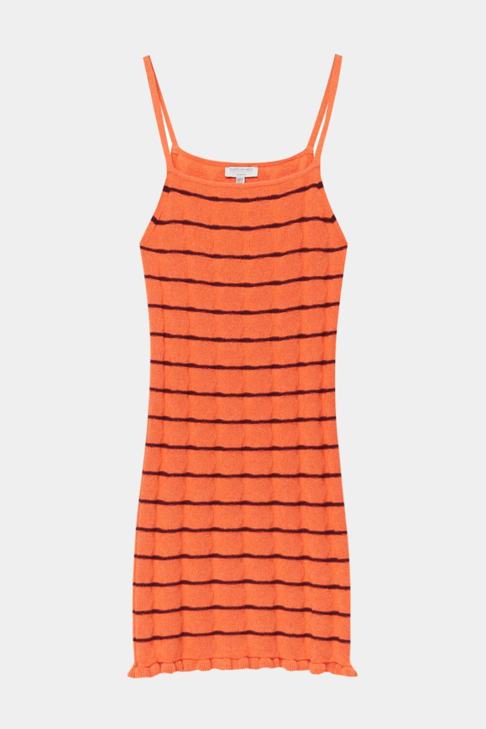 

Платье Pull&Bear Textured Striped Knit, мандариновый