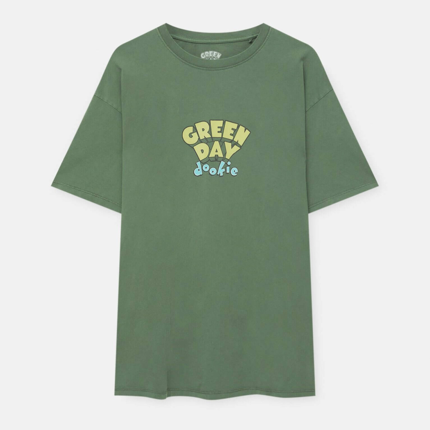 

Футболка Pull&Bear Green Day Dookie Album, зеленый