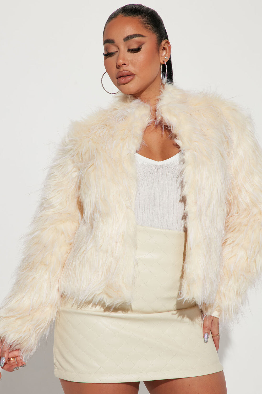

Пальто Fashion Nova FJK02, слоновая кость, Бежевый