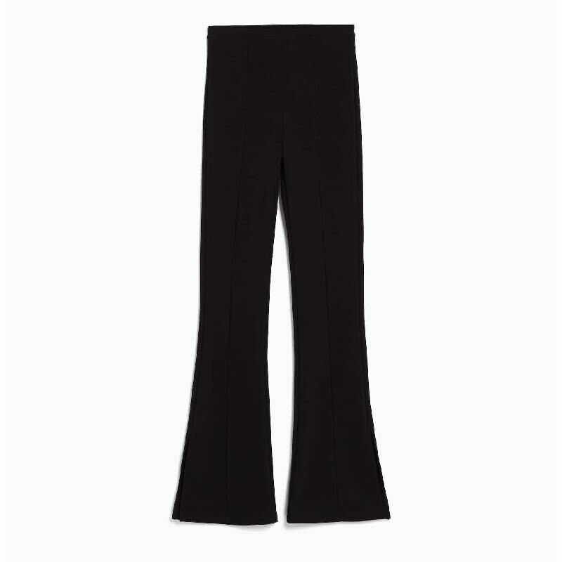 

Брюки Bershka Flared Ottoman, черный