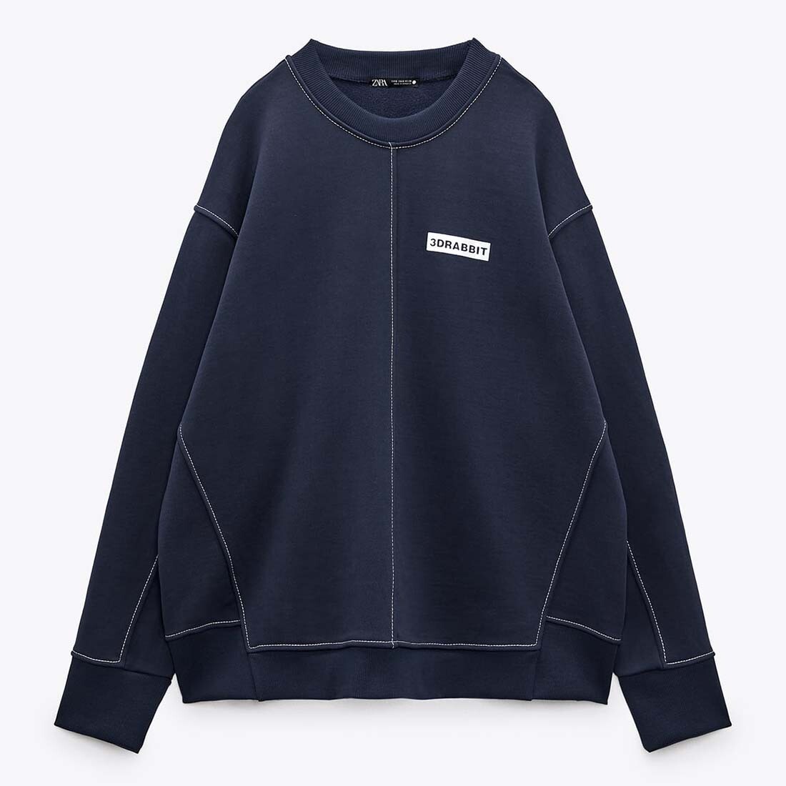 

Свитшот Zara Embroidered, синий