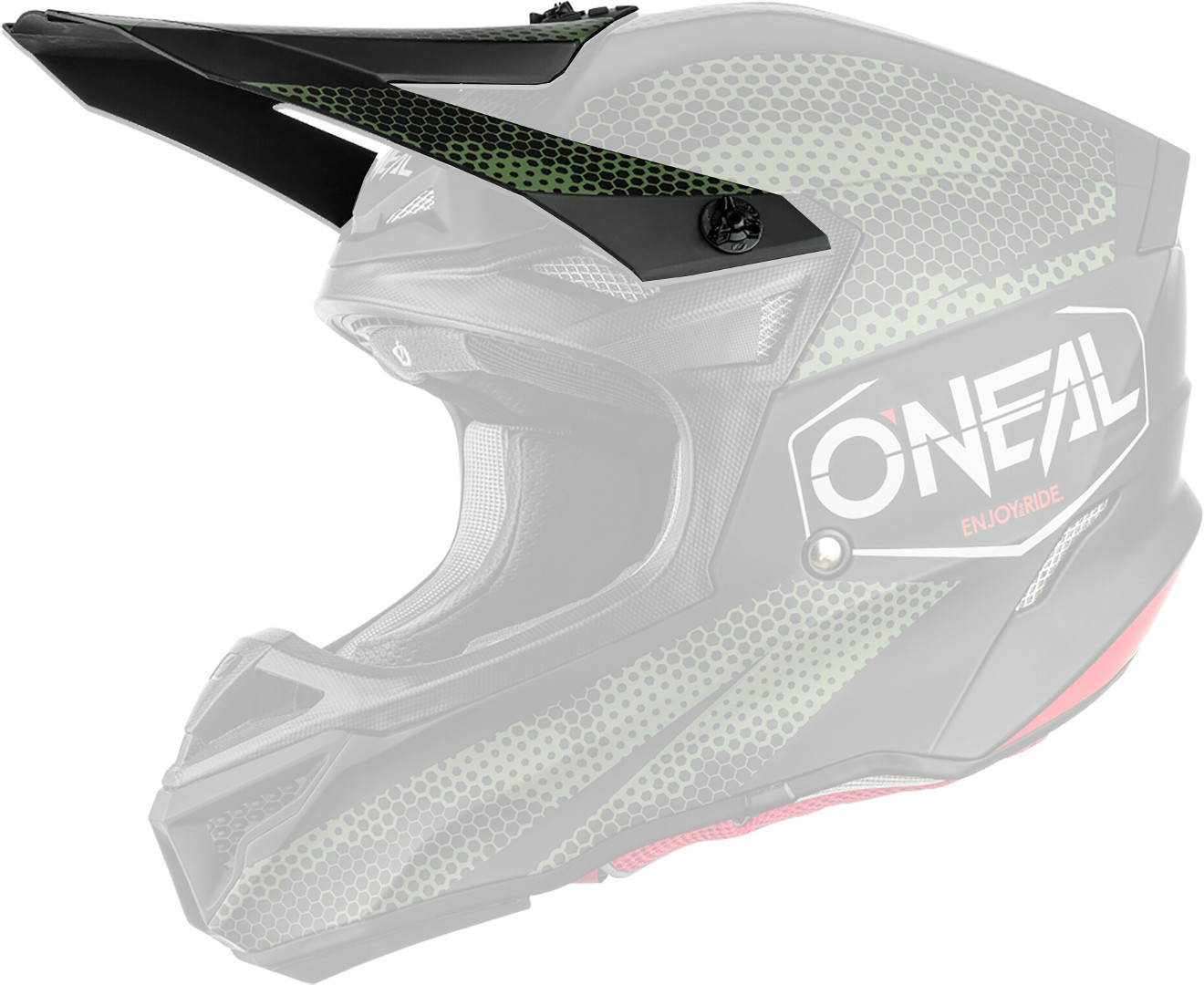 Козырек шлема Oneal 5Series Polyacrylite Covert, зеленый