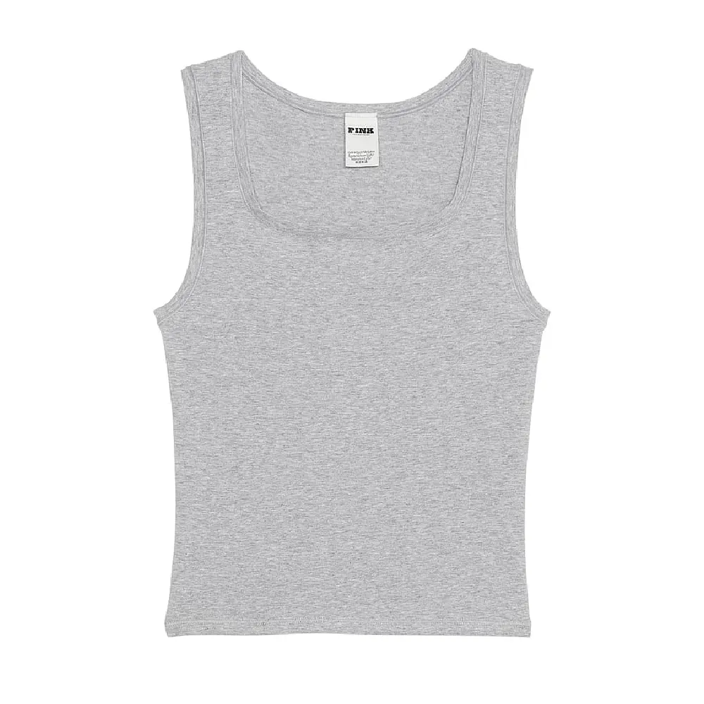 

Топ Victoria's Secret Pink Base Cotton Tank, серый
