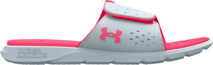 

Сандалии Under Armour Ignite Pro Slide GS Halogen Blue Pink Shock, синий
