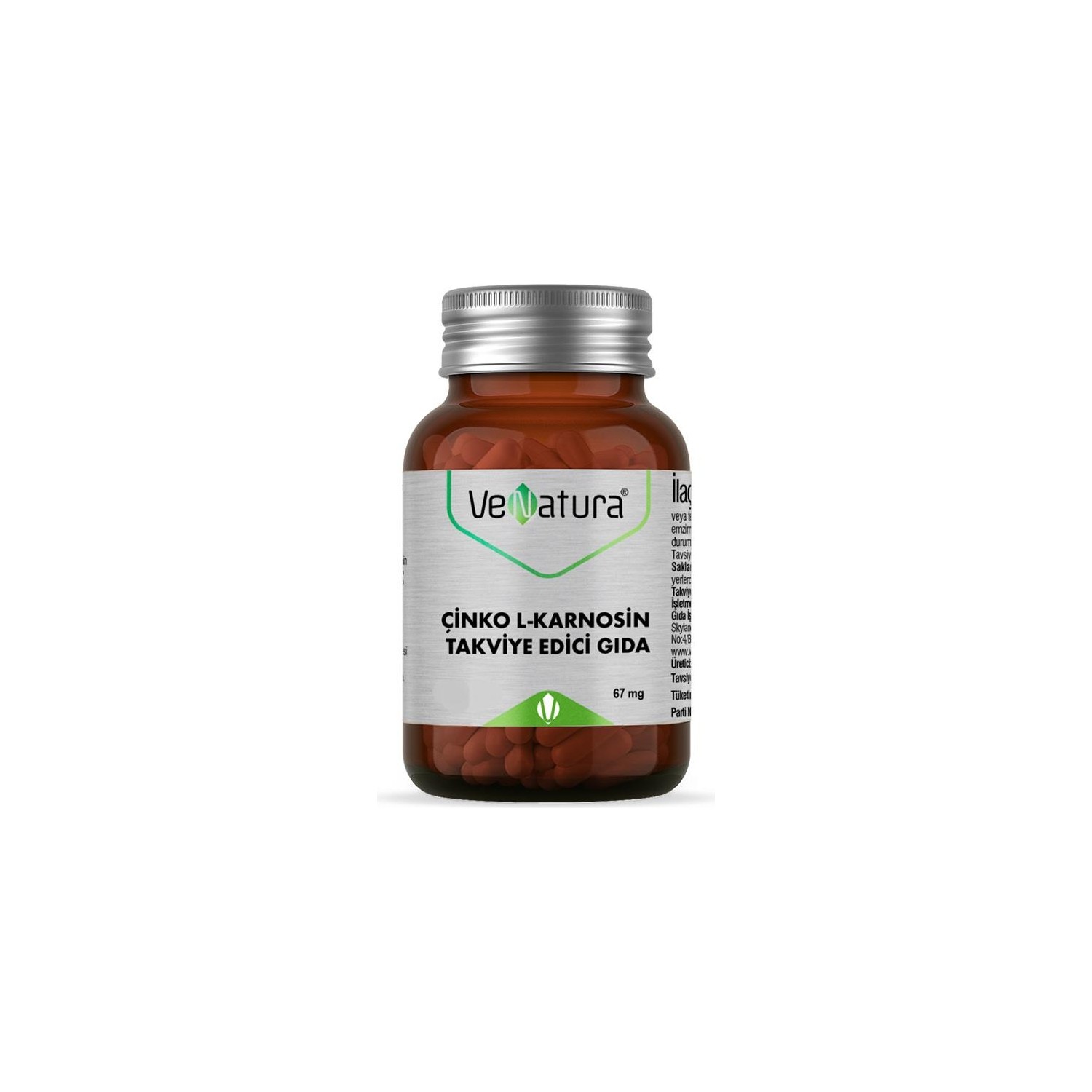 Цинк L-Карнозин Venatura, 30 капсул пищевая добавка thp biotin plus zinc 60 капсул