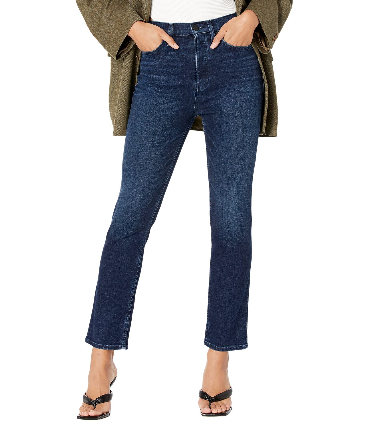 

Джинсы Hudson Jeans, Holly High-Rise Straight Ankle in Reason