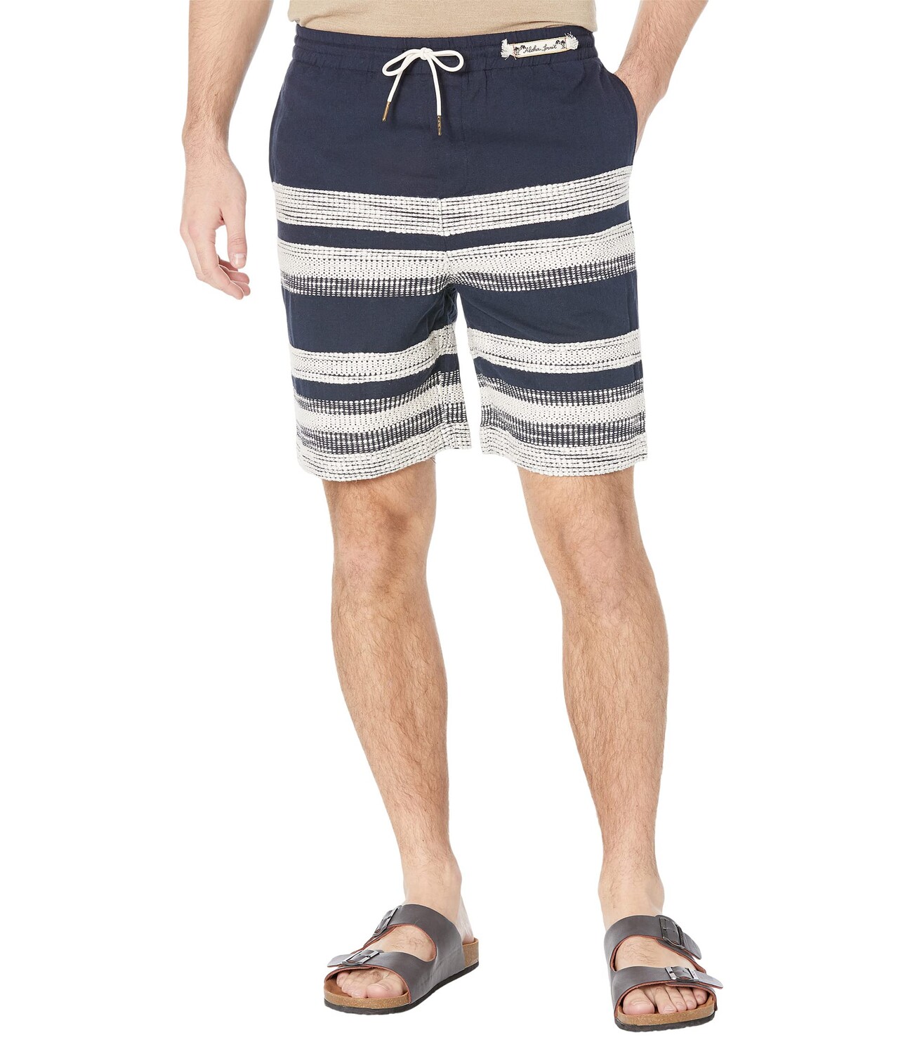 

Шорты Scotch & Soda, Structured Striped Linen Blend Bermuda Shorts