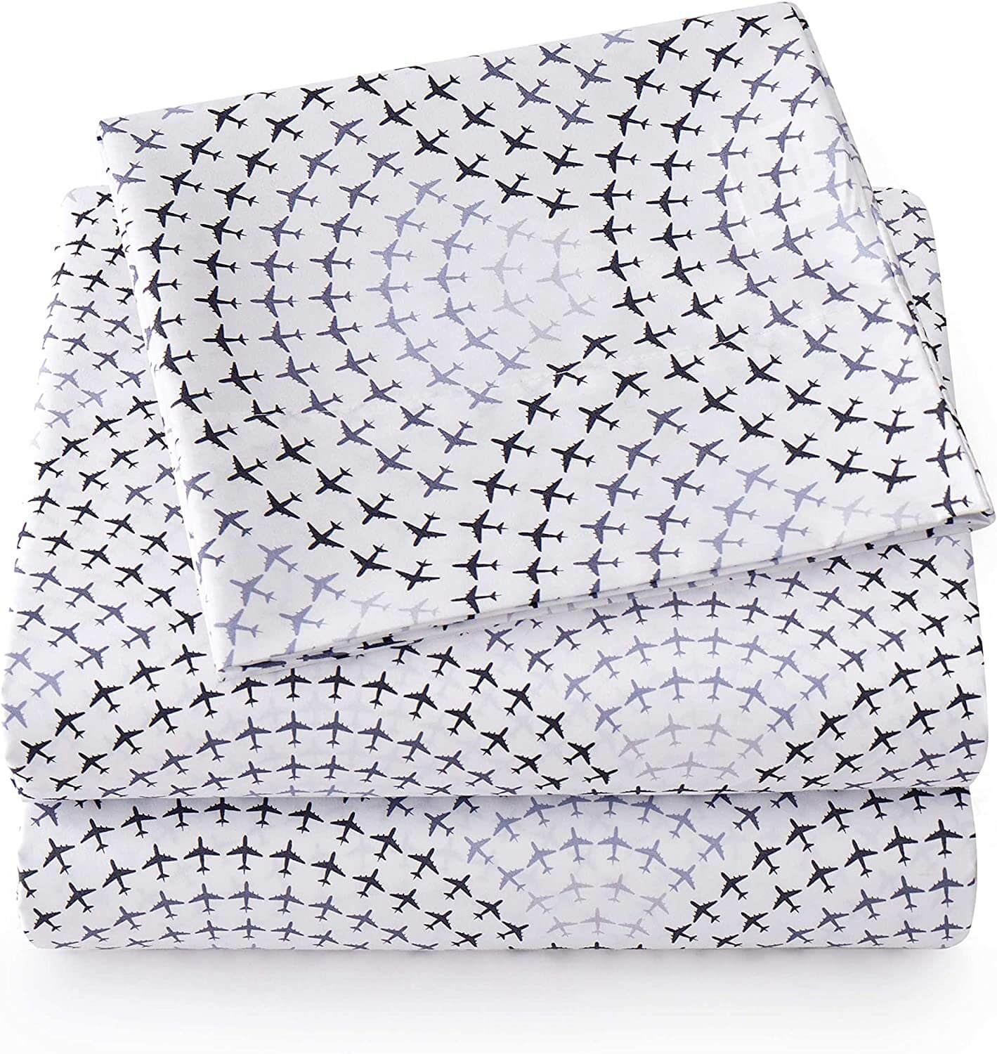 Комплект постельного белья Sweet Home Collection Cozy Bedding, 4 предмета, белый/серый