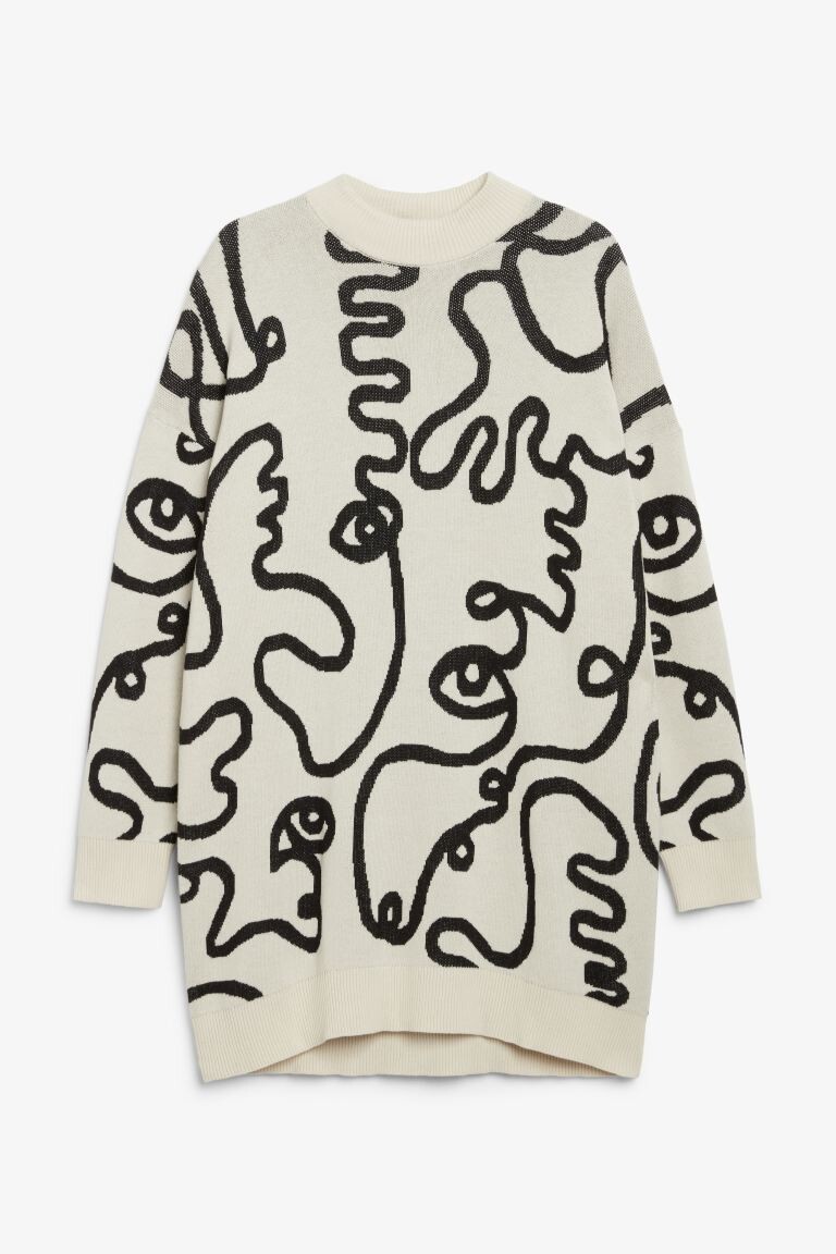 

Мягкое трикотажное платье оверсайз Monki