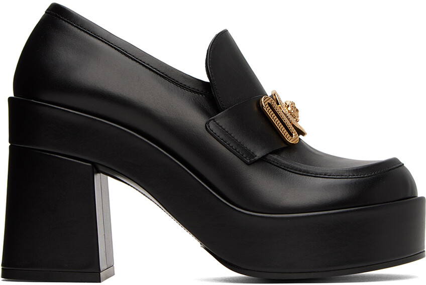 

Черные туфли на платформе Medusa Biggie на платформе Versace