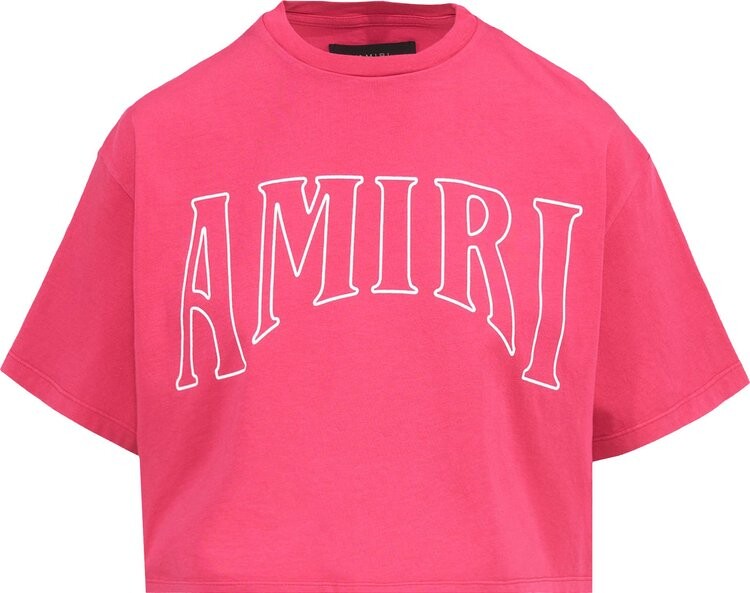 

Футболка Amiri Sun Cropped Tee 'Pink/Purple', розовый