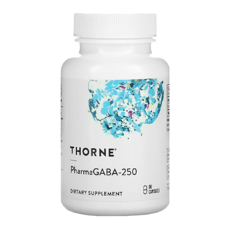 Pharma GABA Thorne Research 250 мг, 60 капсул дикальций малат thorne research 250 мг 120 капсул