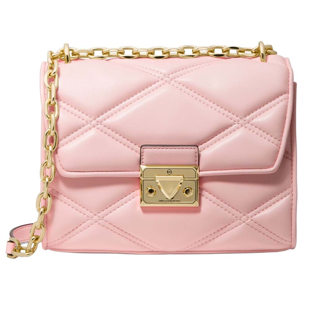 

Стеганая сумка через плечо Michael Kors Serena Small Faux Leather, розовый