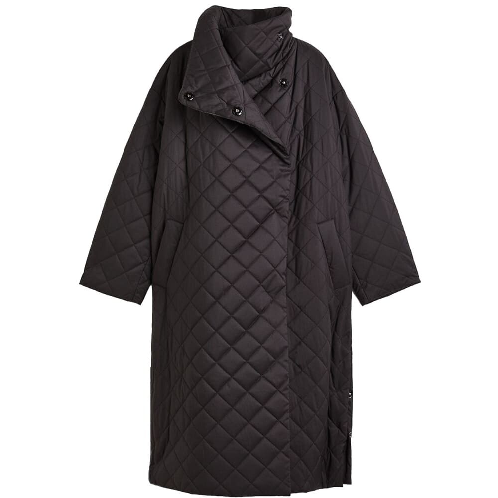 

Пальто H&M Quilted, черный