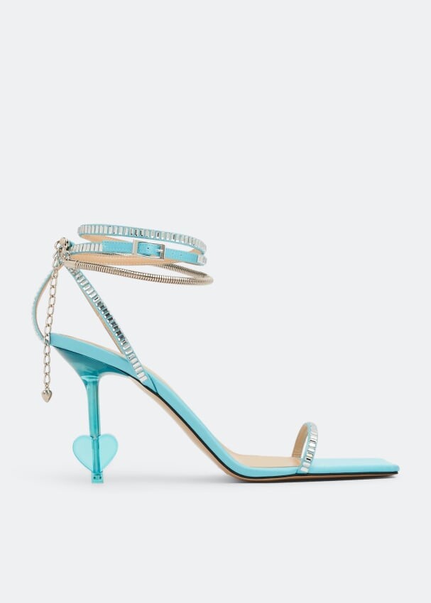 

Сандалии MACH AND MACH Heart heel sandals, синий