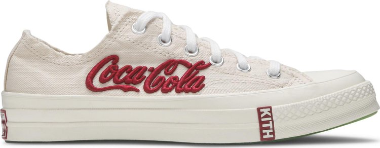 Кроссовки Converse Kith x Coca-Cola x Chuck 70 Low Parchment, белый фото