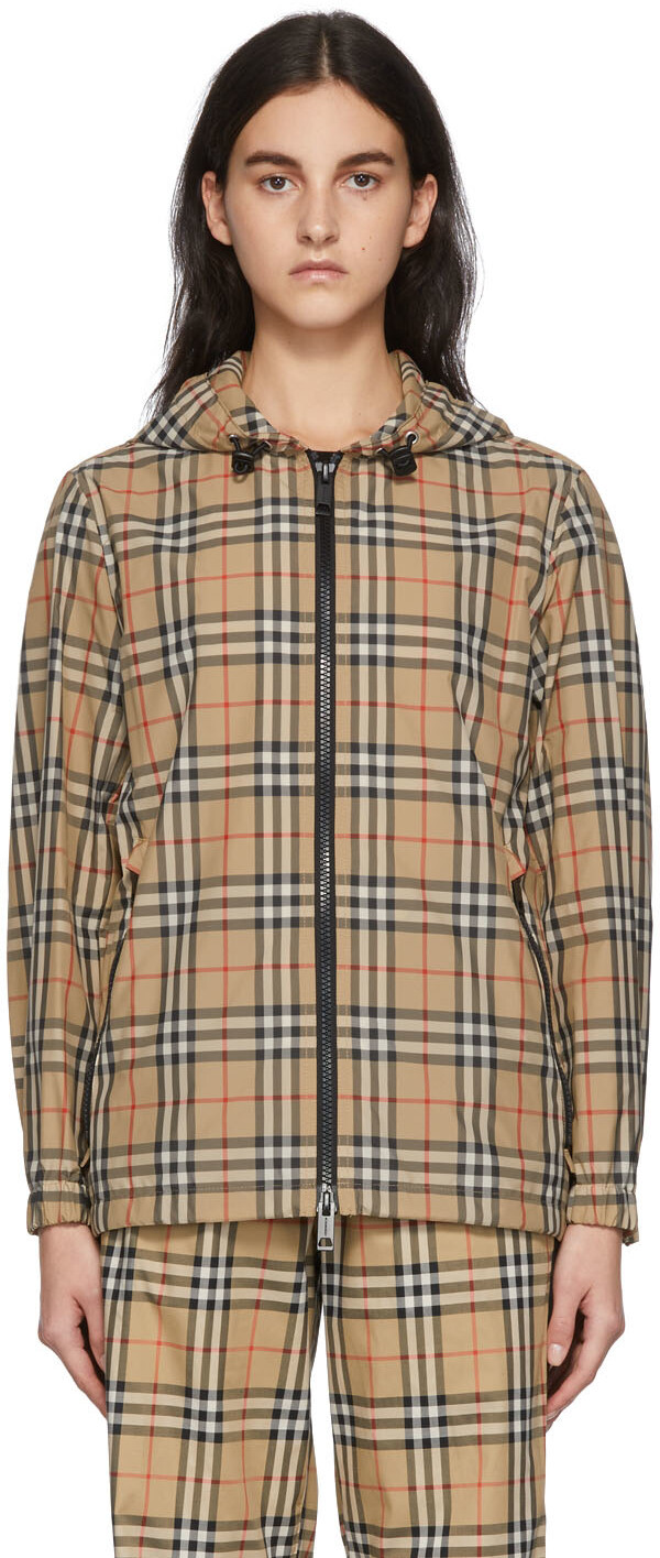 

Бежевая куртка в клетку Everton Burberry, Бежевый