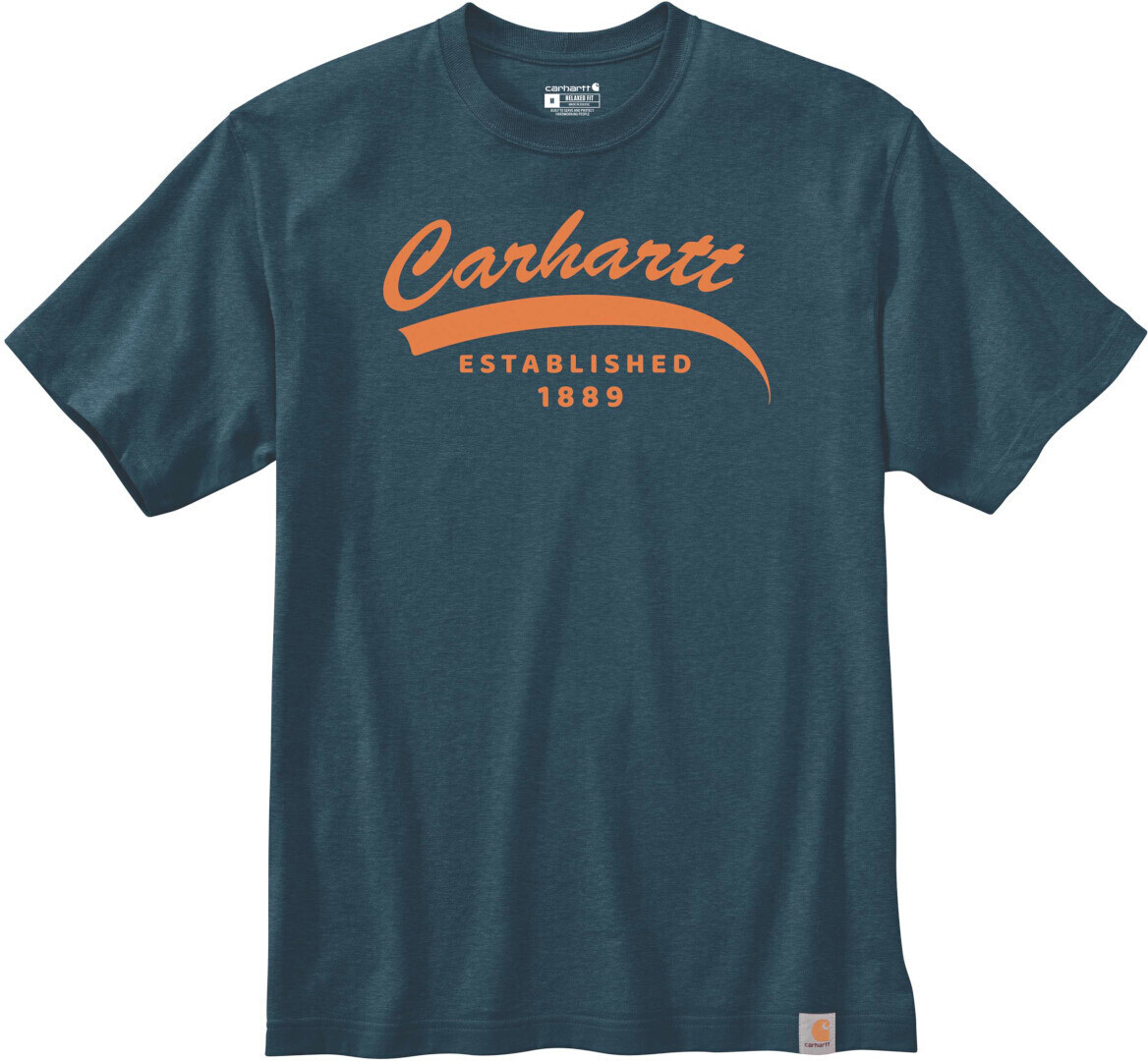 

Футболка Carhartt Relaxed Fit Heavyweight Graphic, темно-синий