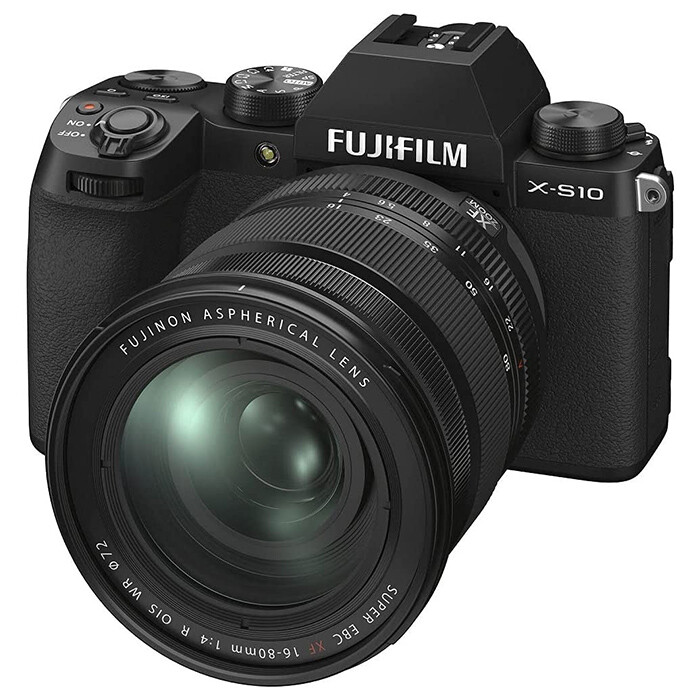 

Беззеркальный фотоаппарат Fujifilm X-S10 Kit XF 16-80mm f/4, черный